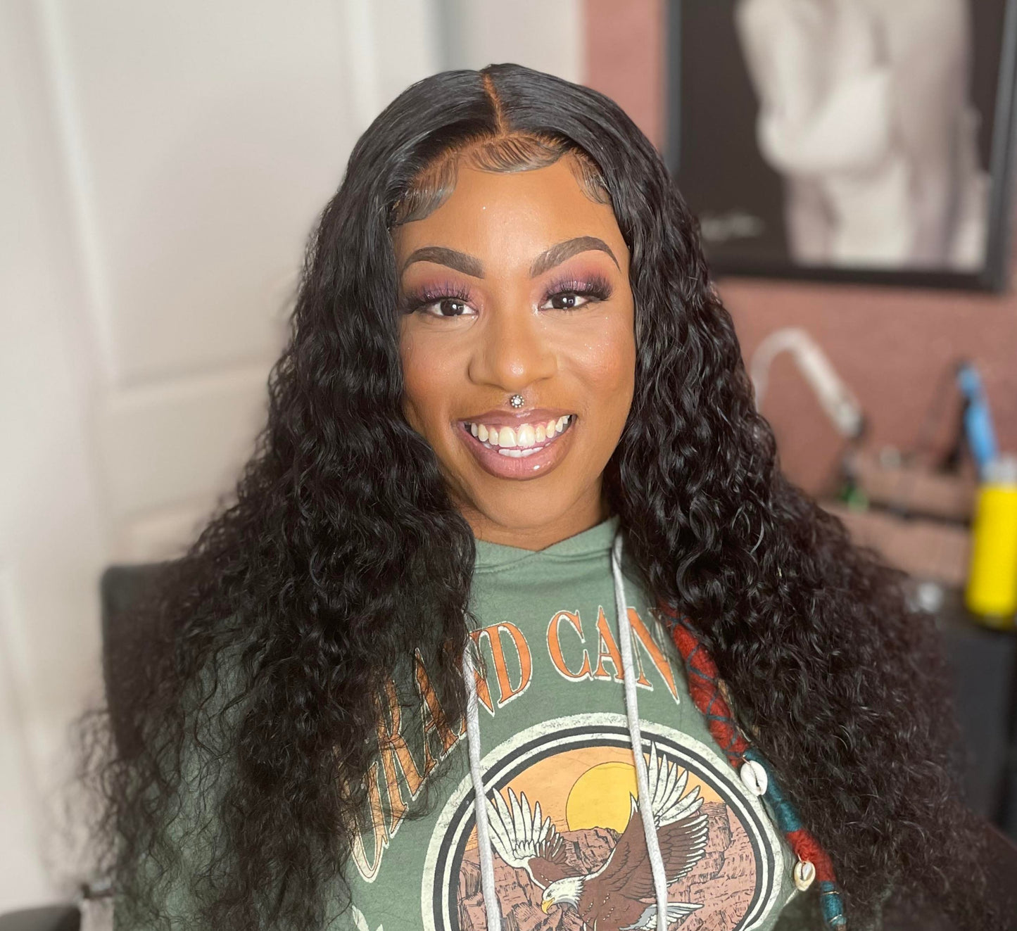 Water Wave Closure HD Lace Wig (Glueless Wig)
