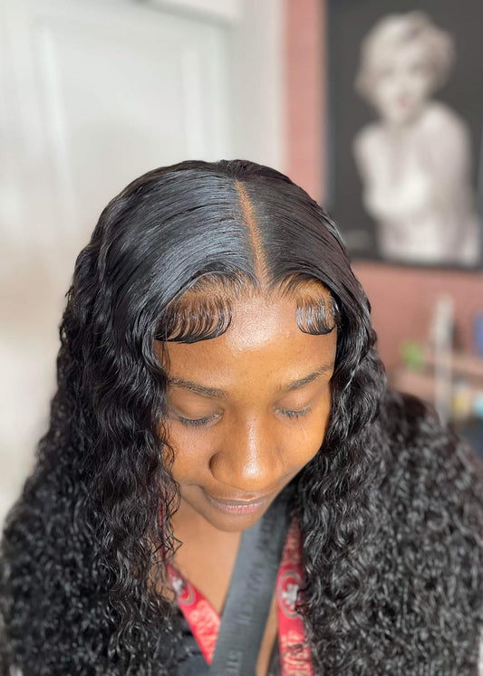 Deep Wave Closure HD Lace Wig (Glueless Wig)